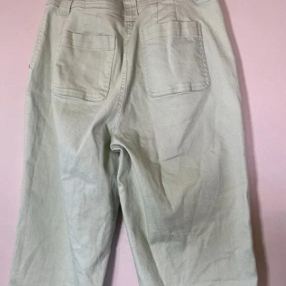 a new day Mint Green Straight Crop Canvas Pants - Picture 5 of 6
